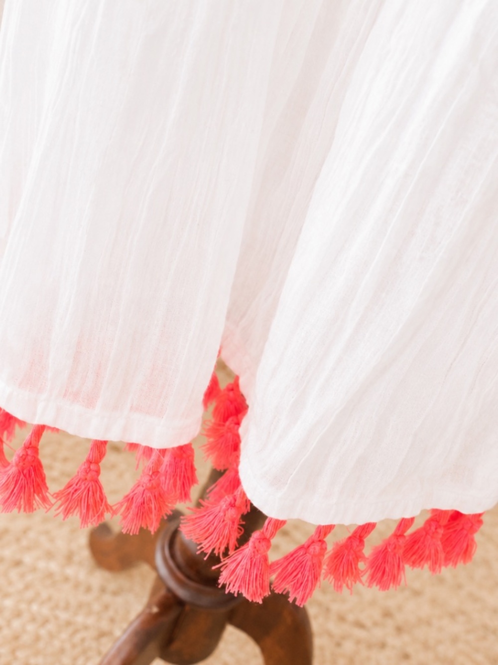 Boden Gauze Midi Dress with Embroidery and Tassel details - Picture 7 of 14